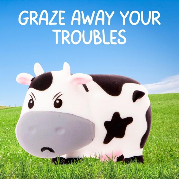 Boxer Gifts Moody Cow Stress Toys | Unique Stress Balls For Adults & Grumpy Teenagers - Helps With Anxiety Relief - Office Novelty Desk Toy | Funny Gifts For Women - Rude Secret Santa Gift For Her