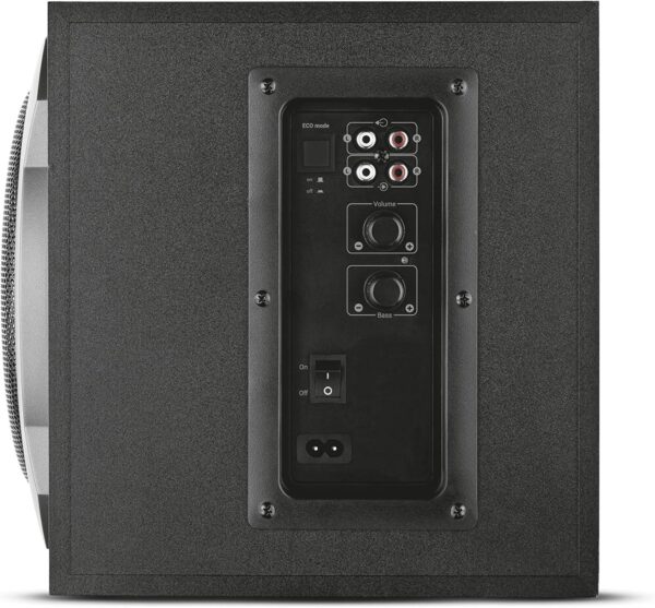 Trust Tytan 2.1 PC Speakers with Subwoofer, 120W (60W RMS), UK Plug, Sound System with Wired Volume Control, Jack 3.5 mm, Computer Speakers for PC, Laptop, TV, Tablet and Smartphone - Black