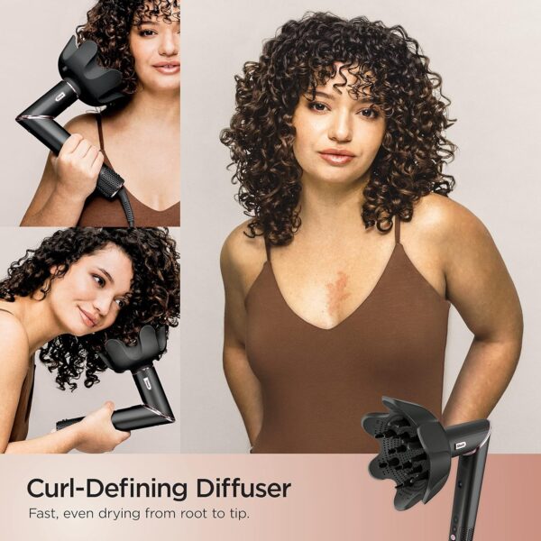 91V-vprJ-AL._AC_SL1500_.jpg Shark Hair Dryer | FlexStyle Hair Styling System | Portable & Powerful Blow Dryer Brush | Hair Curler & Volumizer | 6 Styling Tools Included | Best for All Hair Types | Black | HD440BK