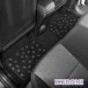 Kuromi Carpet Car Floor Mats - Universal Fit for Cars, SUVs & Trucks - Black with Kuromi Print & Purple, Pink Accents - Front & Rear Set, 4 Piece