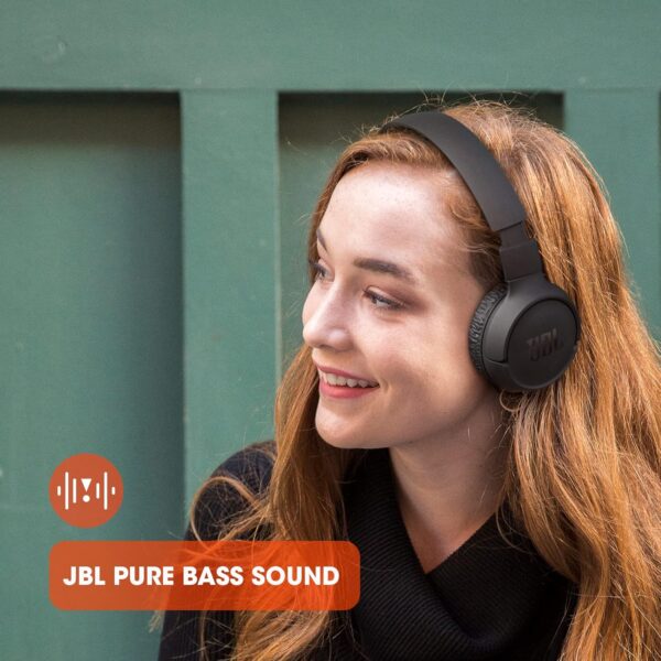 91obZrfT5zL._AC_SL1500_.jpg JBL Tune 510BT - Bluetooth headphones with up to 40 hours battery, microphone for call, foldable and comfortable, Android and iOs compatible (Black)