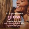 91r-LXxjKCL._AC_SL1500_.jpg Nature’s Bounty Optimal Solutions Advanced Hair, Skin and Nails Pectin Gummies, 2x Biotin Per Serving, No Stick Gummy, Vegetarian Formula, Strawberry Flavor, 200 ct, 100 Total Servings
