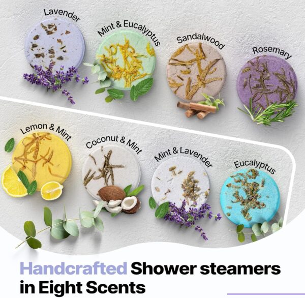 91wcmoL52WL._AC_SL1500_.jpg Shower Steamers Aromatherapy Birthday Gifts for Women - SWCANDY 8 Pcs Travel Essentials, Hotel Shower Spa Holidays Mom Wife Grandma Sister Her Self Care Relaxation with Natural Essential Oils Home